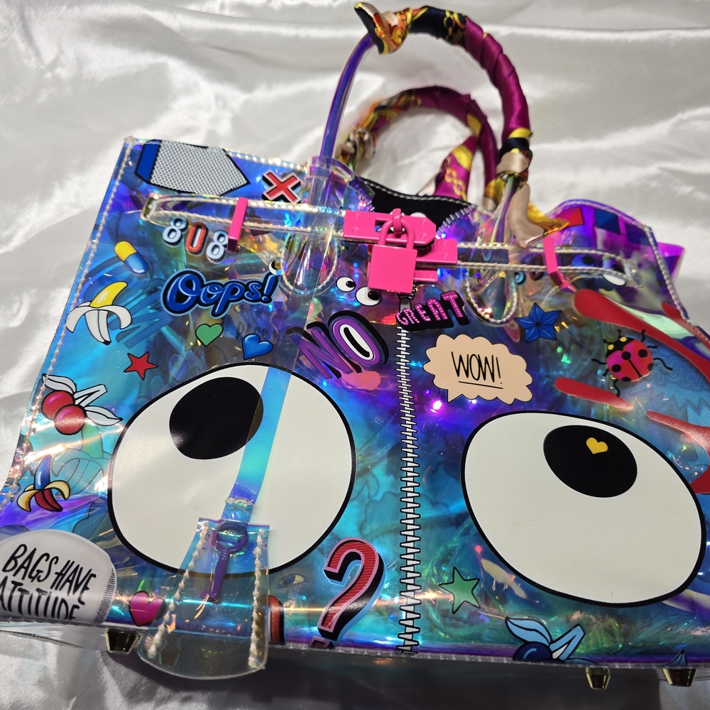 Colorful Holographic Tote Bag - Picture 2 of 16